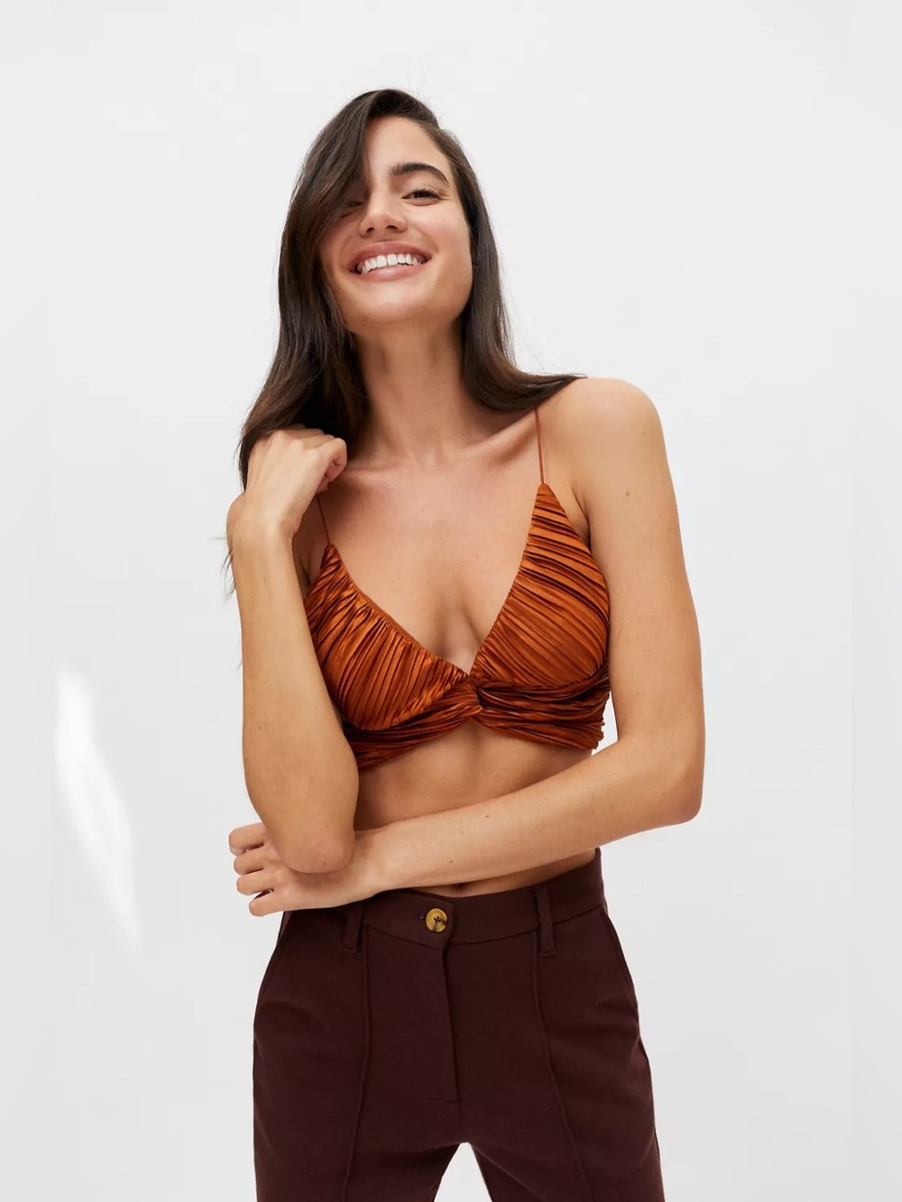 NWT Urban Outfitters Samara Twist Front Top